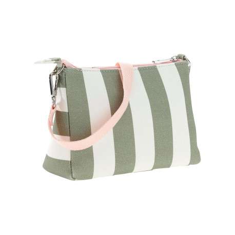 Pochette en coton verte pourvue du logo de la marque oversize brodé - Image 2