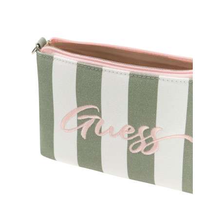 Pochette en coton verte pourvue du logo de la marque oversize brodé - Image 3