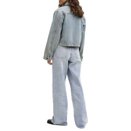 Jean Tokyo en coton bleu pourvu d'une fermeture zippée et boutonnée - Image 4