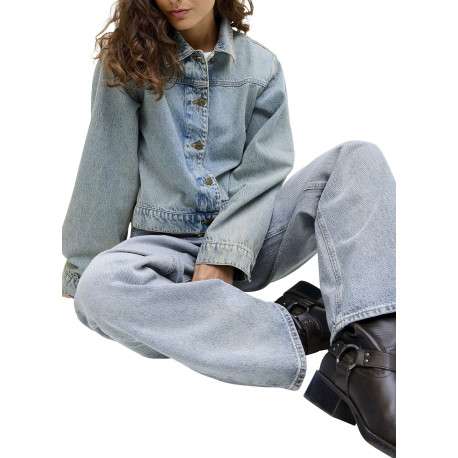 Jean Tokyo en coton bleu pourvu d'une fermeture zippée et boutonnée - Image 6