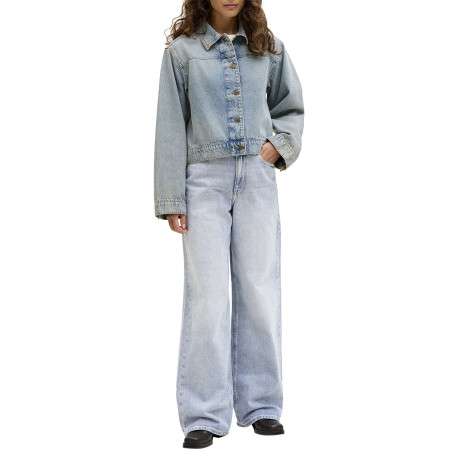 Jean Tokyo en coton bleu pourvu d'une fermeture zippée et boutonnée - Image 7