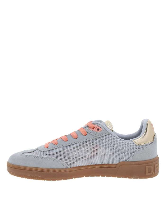 Tennis en cuir violettes à...