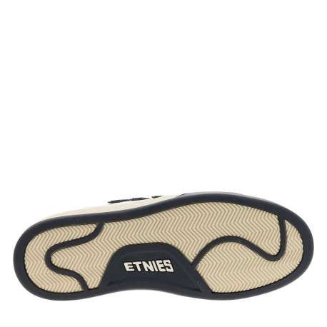 Baskets skate en cuir blanches avec un talon plat et des lacets - Image 5