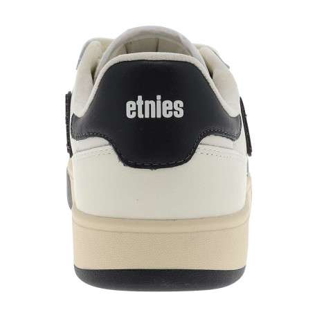 Baskets skate en cuir blanches avec un talon plat et des lacets - Image 6
