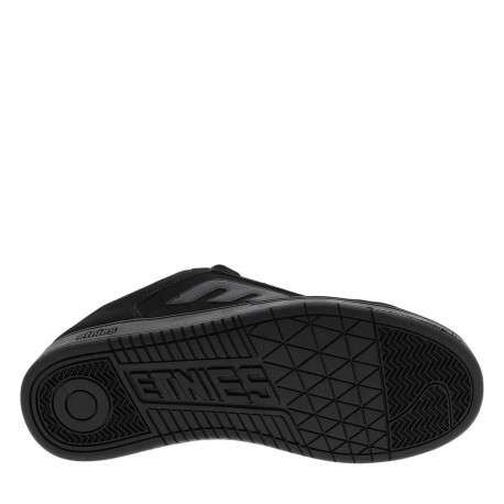 Baskets skate en cuir noires avec un talon plat et des lacets - Image 5