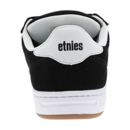 Baskets skate en cuir noires avec un talon plat et des lacets - Image 6
