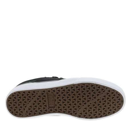 Baskets skate en cuir vertes avec un talon plat et des lacets - Image 5