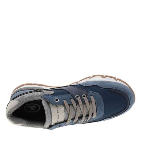 Baskets running bleu marine avec un talon plat et des lacets - Image 4