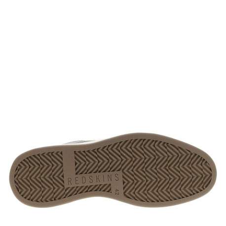 Baskets basses taupe à talon plat avec un patch sur la languette - Image 5