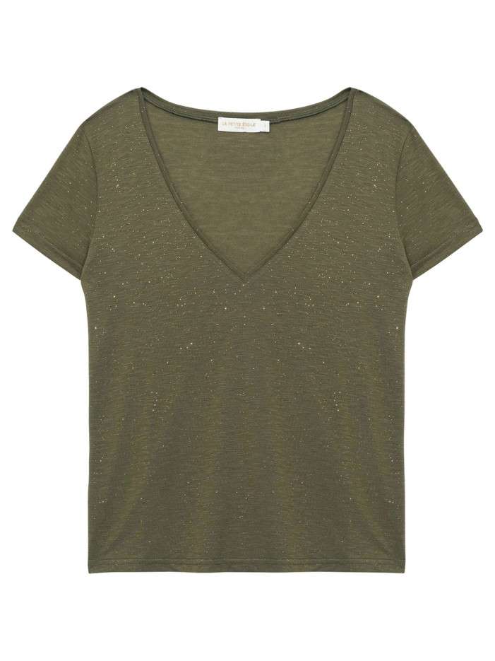 T-shirt Elvie kaki uni...