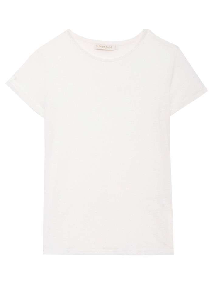 T-shirt Elva blanc uni...