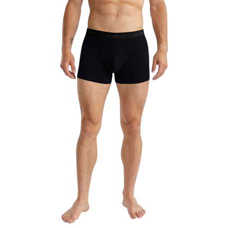 Lot de deux boxers classiques en coton multicolores unis pourvu d'une coupe slim