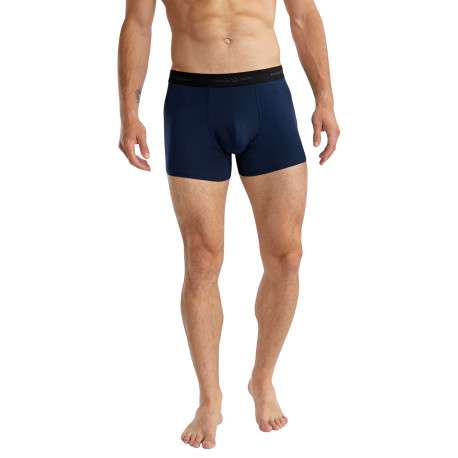 Lot de deux boxers classiques en coton multicolores unis pourvu d'une coupe slim - Image 2