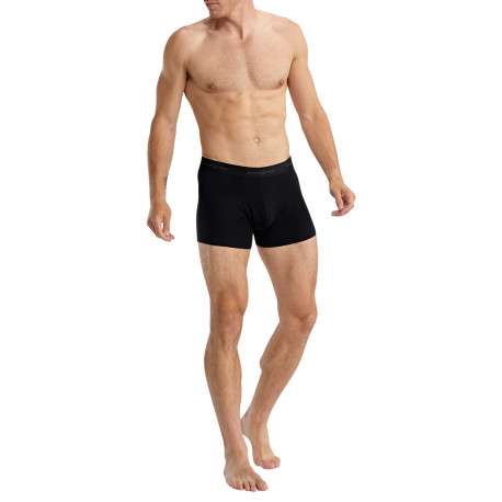 Lot de deux boxers classiques en coton multicolores unis pourvu d'une coupe slim - Image 5