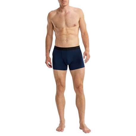 Lot de deux boxers classiques en coton multicolores unis pourvu d'une coupe slim - Image 6