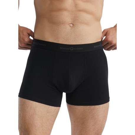 Lot de deux boxers classiques en coton multicolores unis pourvu d'une coupe slim - Image 7