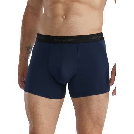 Lot de deux boxers classiques en coton multicolores unis pourvu d'une coupe slim - Image 8