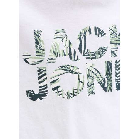 T-shirt en coton biologique blanc orné d'un imprimé de la marque - Image 2