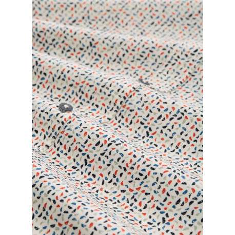 Chemise en coton écrue à coupe droite pourvue d'un col à revers - Image 2