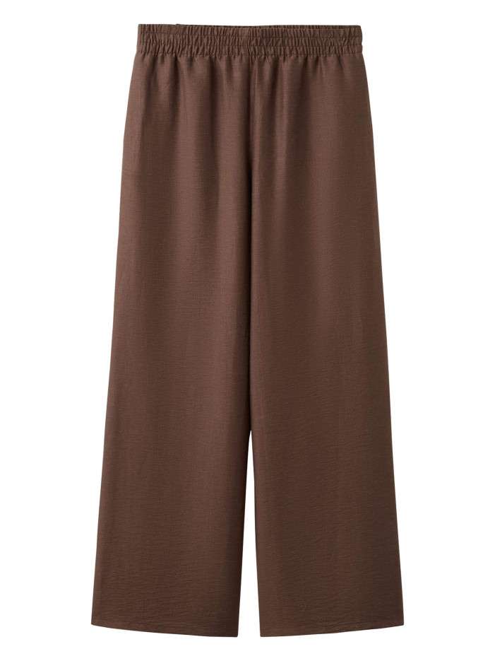 Pantalon chino chocolat uni...