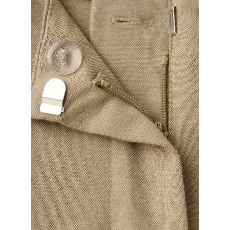 Pantalon chino chocolat uni pourvu d'une coupe bootcut et d'une taille haute - Image 2