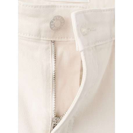 Jean en coton écru uni pourvu d'une coupe bootcut et de multiples poches - Image 2