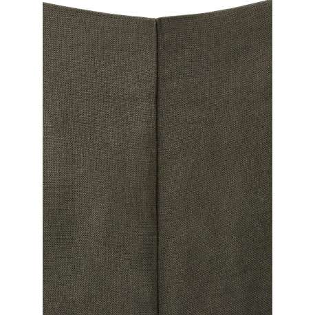 Pantalon kaki uni pourvu d'une coupe droite et d'une taile haute - Image 2
