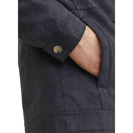 Veste perfecto noire à coupe ajustée pourvue d'un col officier à pression - Image 6