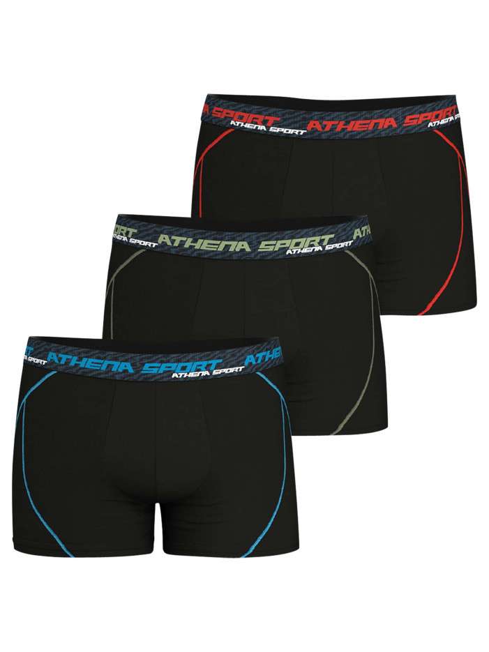 Lot de 3 boxers noirs unis...