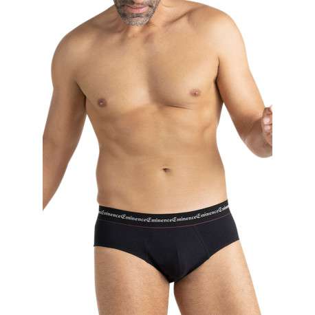Lot de 3 slips en coton multicolores unis pourvus d'une taille élastiquée - Image 5