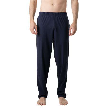 Pyjama long en coton bordeaux uni pourvu d'une coupe droite et d'un col boutonné - Image 3