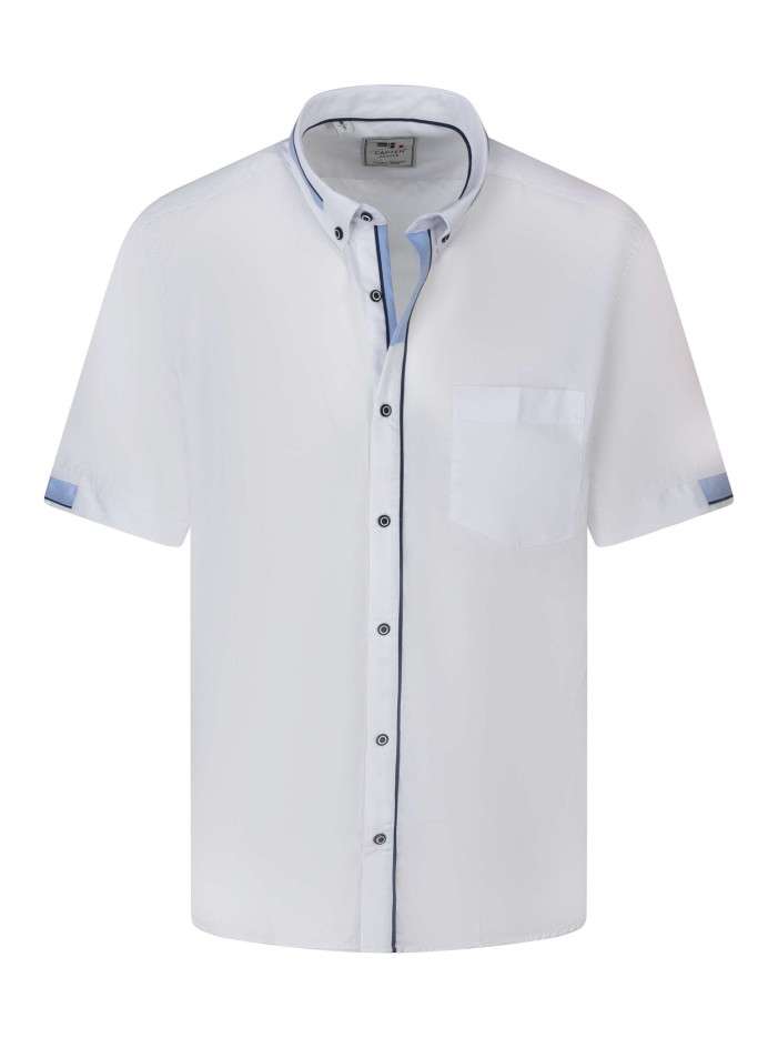 Chemise blanche unie à...