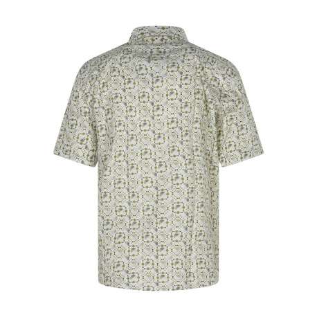Chemise kaki à motifs avec une coupe droite et un col américain - Image 2