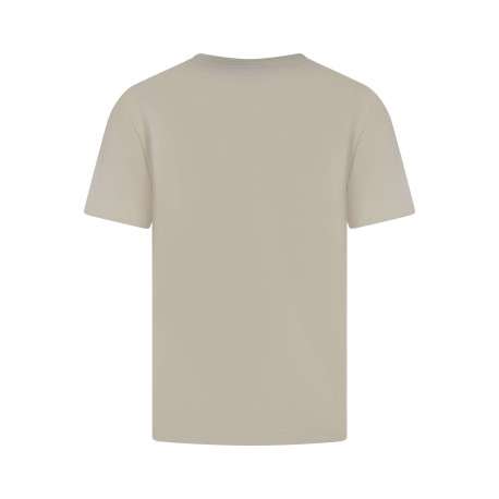 T-shirt en coton écru à coupe droite pourvu de manches courtes - Image 2