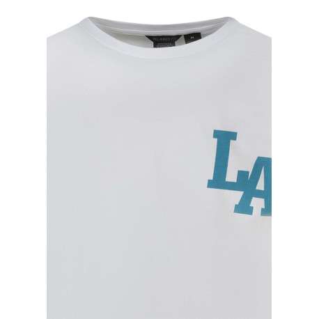 T-shirt en coton blanc uni pourvu d'un imprimé ourson et d'un col rond - Image 3