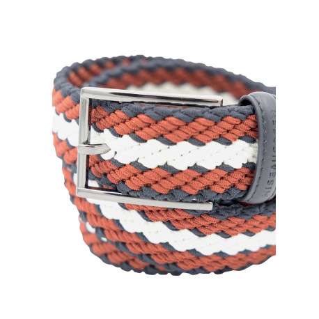 Ceinture multicolore en maille tressée pourvue d'une boucle à ardillon - Image 2