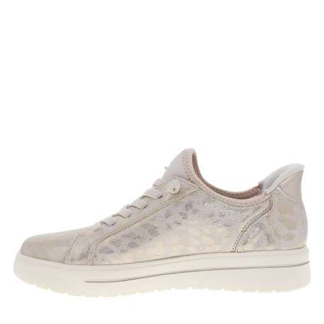 Tennis roses à motif avec un talon plat et des lacets élastiqués