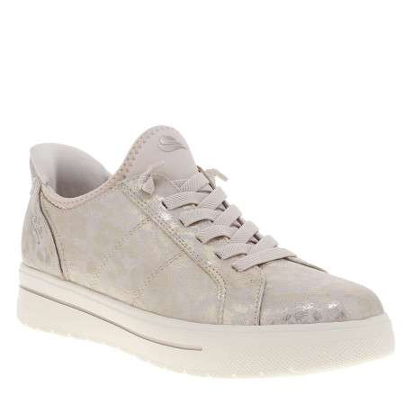 Tennis roses à motif avec un talon plat et des lacets élastiqués - Image 3