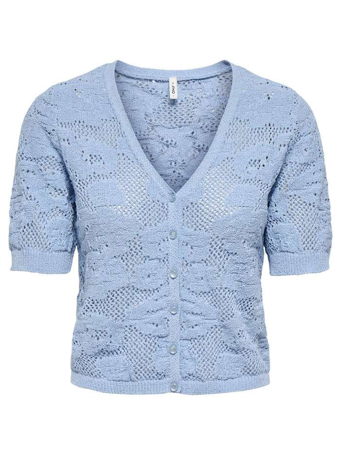 Cardigan ciel uni pourvu de...