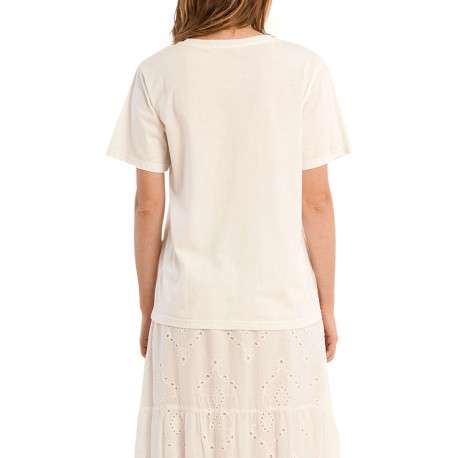 T-shirt en coton blanc uni pourvu d'un imprimé avec des chiens - Image 2