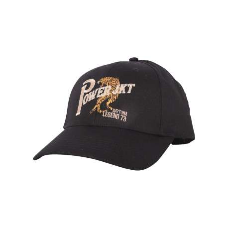 Casquette Sedona en coton noire pourvue de broderies à l'avant