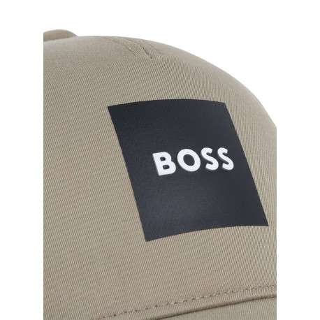 Casquette kaki unie pourvue d'une fermeture à strapback avec logo de la marque - Image 4