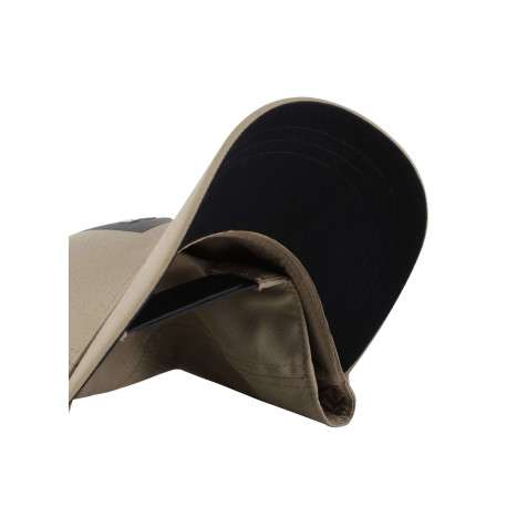 Casquette kaki unie pourvue d'une fermeture à strapback avec logo de la marque - Image 6