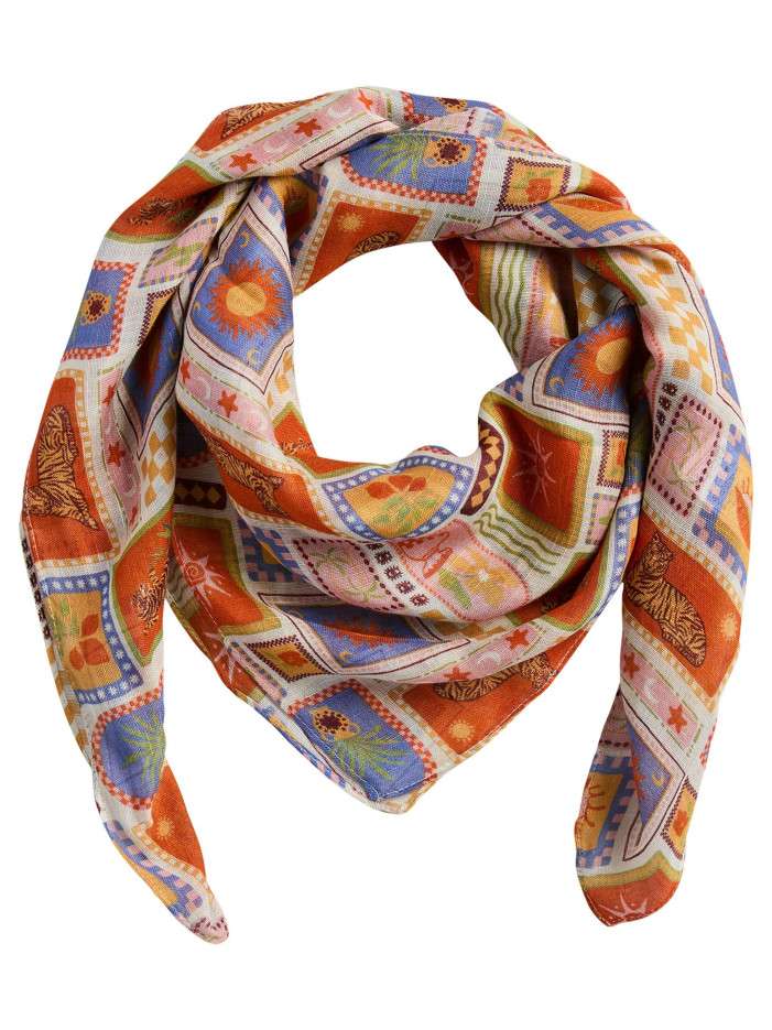 Foulard multicolore pourvu...