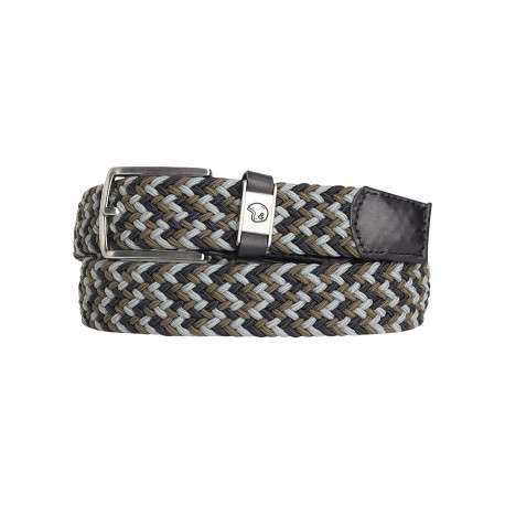 Ceinture verte et noire unie pourvue d'une fermeture par boucle ardillon