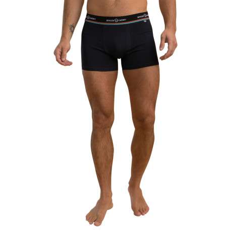 Lot de 2 boxers classiques en coton mélangé multicolores unis - Image 2