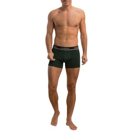Lot de 2 boxers classiques en coton mélangé multicolores unis - Image 3