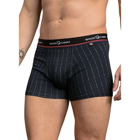 Lot de 2 boxers classiques en coton multicolores unis pourvu du nom de la marque