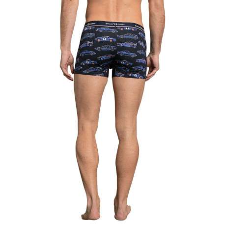 Lot de 2 boxers classiques en coton marine unis avec le nom de la marque - Image 6