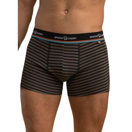 Lot de 2 boxers classiques en coton noir uni avec le nom de la marque - Image 2